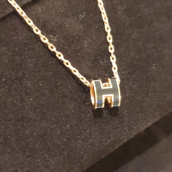 💯 Auth NWT-Rare Hermes Mini Pop H Rosegold pendant - Picture 6 of 13